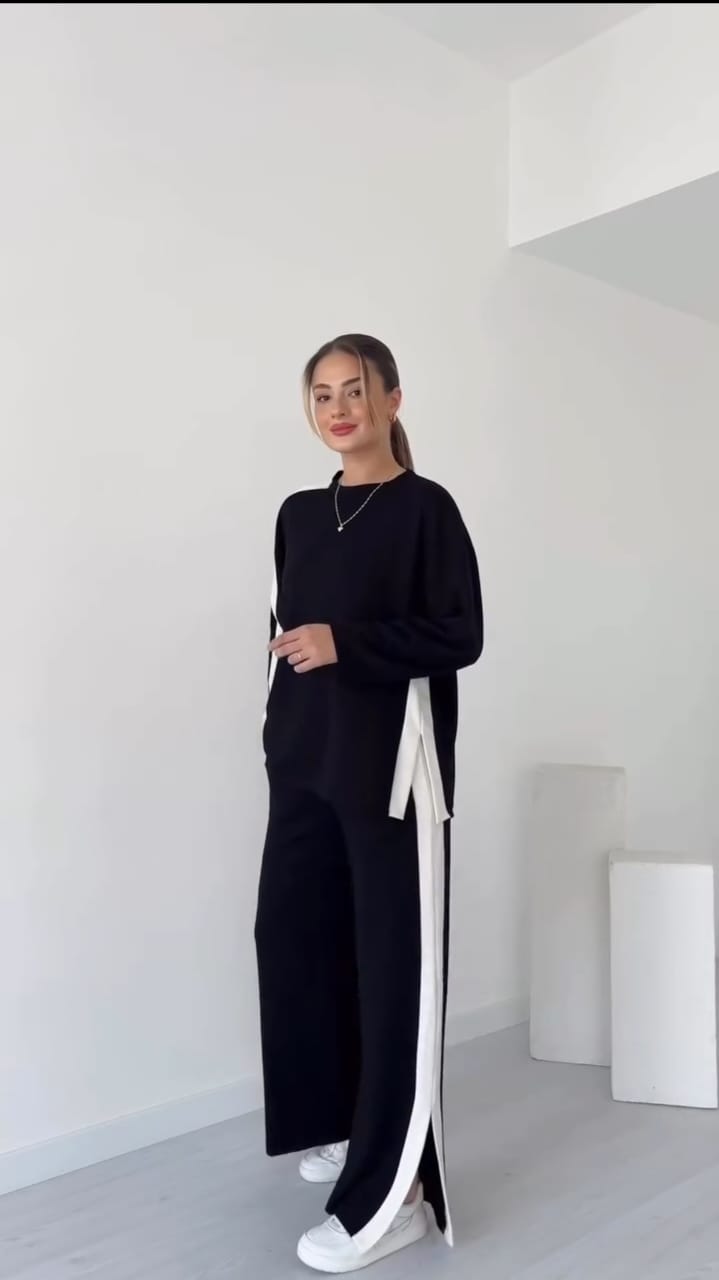 winter Luxe Contrast Co-Ord Set